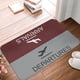 thumbnail image 2 of Felpudo de salida de vuelo para dormitorio, alfombra moderna de poliéster para entrada de casa, letrero de aeropuerto, alfombrilla antideslizante para puerta, alfombrilla para pies Fivean unisex, 2 of 2