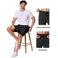 thumbnail image 3 of COOFANDY Mens Cotton Shorts Casual Classic Chino Stretch Drawstring Summer Shorts with Pockets, 3 of 6