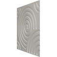 thumbnail image 4 of Ekena Millwork 19 5/8"W x 19 5/8"H Spiral EnduraWall Decorative 3D Wall Panel, UltraCover Satin Blossom White (12-Pack for 32.04 Sq. Ft.), 4 of 6
