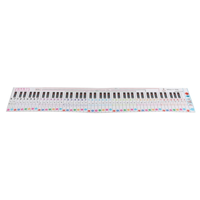 Tabla de teclado de piano, nota de teclado de piano 88 Guía de teclado de piano Guía de notas del teclado Salida de alta intensidad