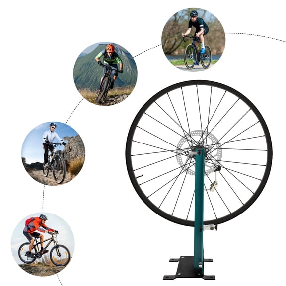 Adjustable Bicycle Wheel Truing Stand - Durable High-Carbon Steel Bike Repair Tool