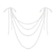 thumbnail image 1 of Decoración de respaldo de silla, decoración de boda, accesorio de fotografía, decoración de banco versátil floral Blanco, 1 of 9