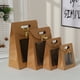 thumbnail image 4 of KAKOWELY 12 bolsas de regalo navideñas con ventana abierta, de papel kraft, con lazo y de mano., 4 of 5