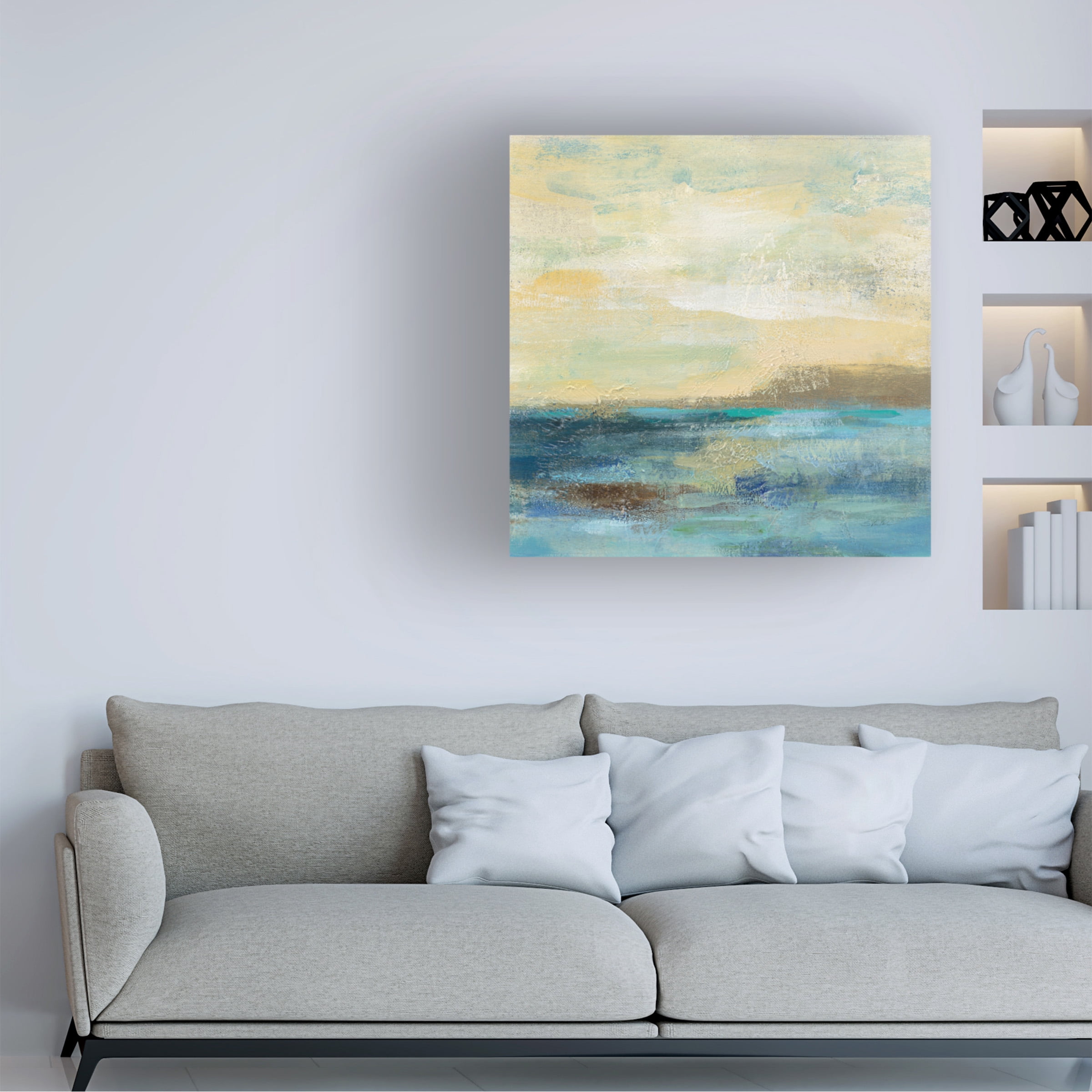 Trademark Fine Art 'Sunset Beach II' Canvas Art by Silvia Vassileva