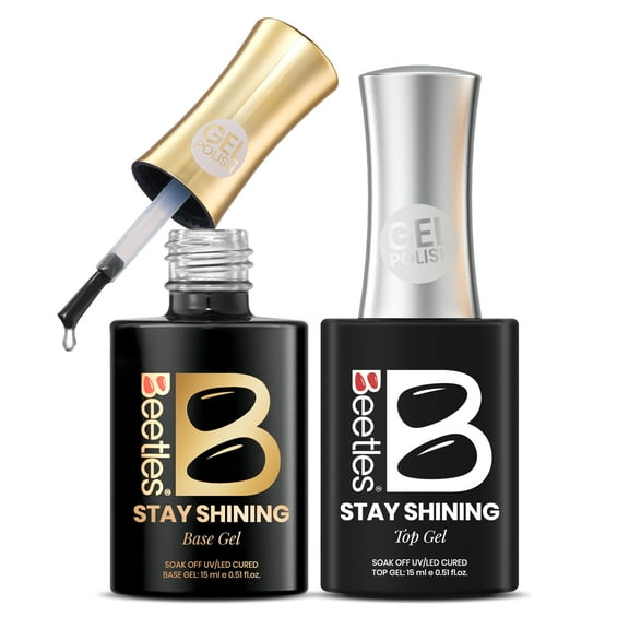 Beetles Crystal Shield Duo Gel Polish Set, Stay Shining Collection, 2 Count, 1.01 fl oz