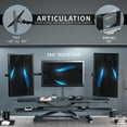 thumbnail image 5 of VIVO Black 48" Standing Desk Riser with Triple 21.5" to 27" Monitor Mount, 5 of 8