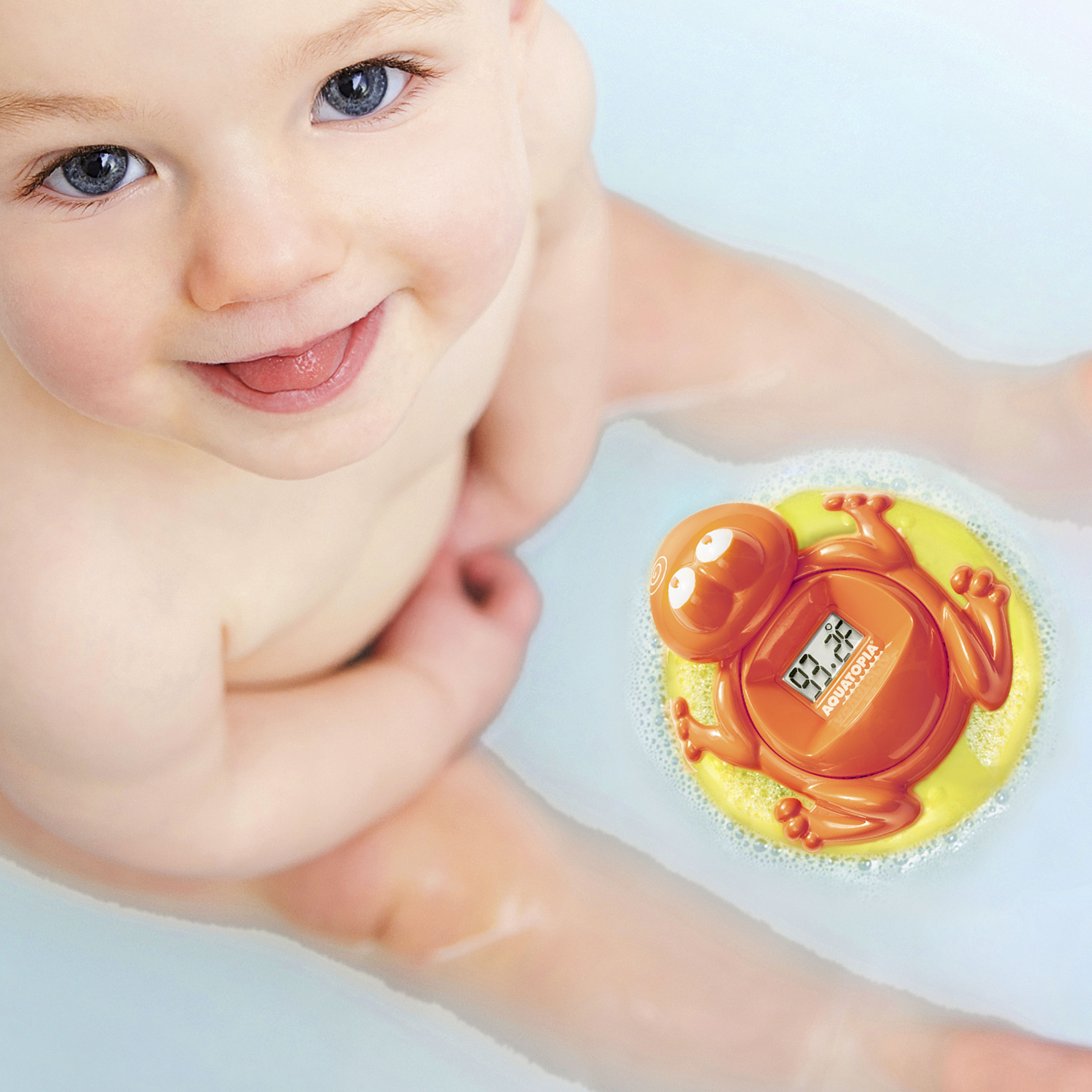 Aquatopia Bath Thermometer, Digital Audible Alarm, Orange - image 3 of 6