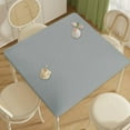 thumbnail image 6 of Square Fitted Tablecloth 34x34 Inch Elastic Table Cover-Small Stretch Card Folding Table Cloths Topper Cap for Kitchen Dining Picnic Patio Outdoor Party Tables, 6 of 6