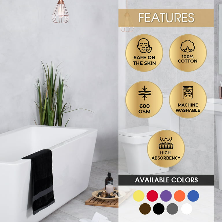 Cotton 600GSM Bathroom Towel Set 12 Pcs Assorted Color by Ample Decor -  4Bath 4Hand 4Wash - On Sale - Bed Bath & Beyond - 35361804