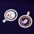thumbnail image 4 of Custom Photo Necklace for Men Rotating Double-Sided Medallions Spinning Pendant  Hip Hop Jewelry SH, 4 of 5
