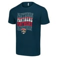 thumbnail image 2 of Men's Starter Navy Florida Panthers Four Team Name Logo T-Shirt, 2 of 3