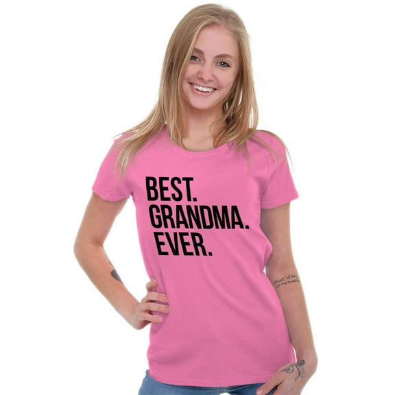 Best Grandma Ever Nanna Gigi Nan Cute Womens Slim Fit Graphic Tee Brisco Brands S