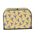 thumbnail image 6 of Toaster Covers 2 Slice, Green Purple Hummingbird Waterproof Bread Machine Cover Fits for Standard 2 Slice Toasters, Home Decor Toaster Protection with Hanging Rope, 6 of 7
