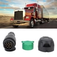 thumbnail image 1 of Truck Trailer Wiring Connector, Trailer Mounting Bracket Kit 13 Pin Versatile Easy Installation   DC12V  for Ship, 1 of 7