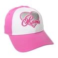 thumbnail image 1 of New Era - Gorra de béisbol para niñas con purpurina Heart Rams, rosa, talla única, 1 of 1