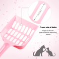 thumbnail image 3 of Pelle à Litière pour Chat en Plastique Pelle à Litière Kitty Pelle à Litière pour Animaux de Compagnie Tamis pour Litière pour Animaux de Compagnie pour Nettoyage des Toilettes de Sable de Chat, 3 of 5