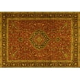 thumbnail image 1 of Ahgly Company Indoor Rectangle Persian Yellow Traditional Area Rugs, 2' x 5', 1 of 4
