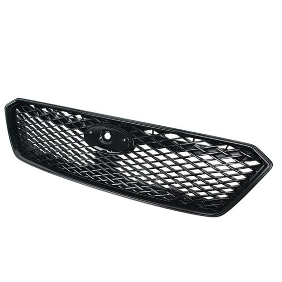 Ikon Motorsports Front Upper Grille Compatible with 2017-2019 Subaru Impreza Sport Style Gloss Black ABS Plastic Replacement Front Bumper Hood Grill 1PC