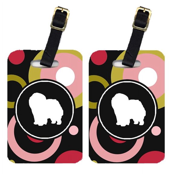 Pair of 2 Chow Chow Luggage Tags