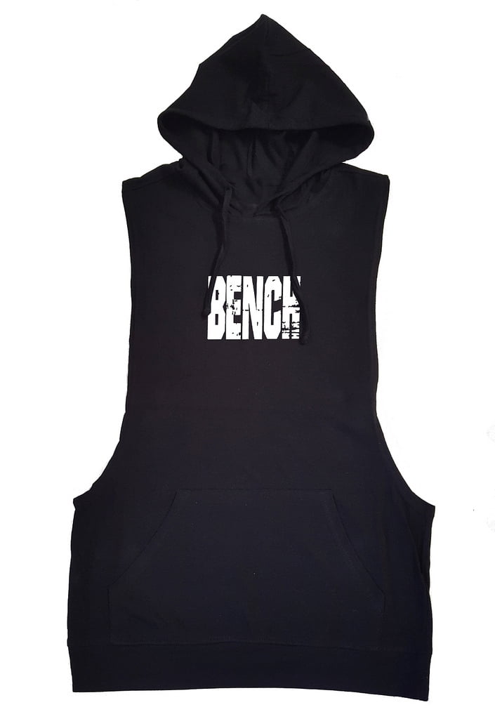 black vest with hoodie
