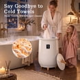 thumbnail image 2 of TASKBAY Towel Warmer Buckets with LED Temperature Display and 4 Timer, 20L Hot Towel Warmers for Bathroom, White, 2 of 8