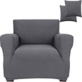 thumbnail image 1 of Armchair Cover Stretch Elastic Chair Slipcover, 1-Piece (Dark Grey, Small), 1 of 7