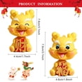 thumbnail image 2 of Ksopiavobs 1 Piece Dragon Statue Tabletop Ornament 2024 Chinese New Year Dragon Shaking Head Mascots for Car Home Desktop Decoration Spring Festival Zodiac Blessing Souvenir Gift (Style 2), 2 of 7