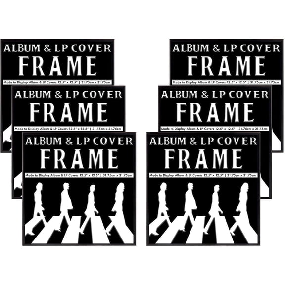 Studio 500 12.5x12.5 LP & Album Frame Collection, 1-Opening, 12.5 x 12.5, Music, Brushed, Picture Frames, 6 Count
