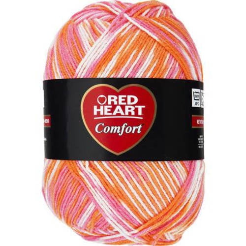 pengeoverførsel Soldat fad Red Heart Comfort Yarn-cremesickle Print - Walmart.com