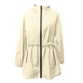 thumbnail image 5 of QHFBli Women's Waterproof Long Rain Coats Packable Lightweight Rain Jacket With Hood Windproof Trench Coats, 5 of 5