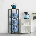 thumbnail image 4 of 5 Gallon Water Jug Holder Stand, Water Bottle Holder Storage Rack (3 Tiers) for Home, Office and Storage, Black, 4 of 7