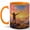 Orange, variant on Sunrise Mountain View 11oz Ceramic Mug, Hopeful Sky Coffee Cup