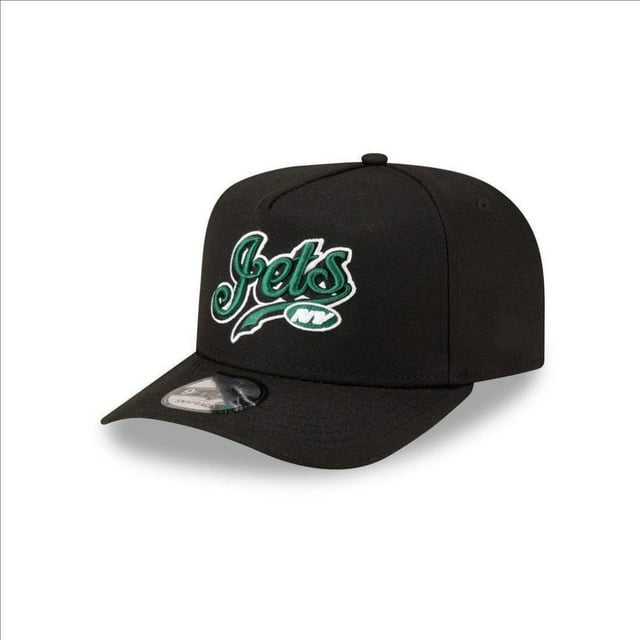 New York Jets Black Team Cap - Logo Snapback Hat