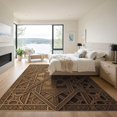 thumbnail image 3 of ODIKA 6'x9' Machine Washable Non-Slip Area Rug, Geometric Brown High Traffic Rug, Brown, 958966, 3 of 7