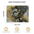 thumbnail image 2 of Nawypu  African American Wall Art - Black Girl Wall Art Paintings for Wall - Graffiti Canvas Wall Art for Living Room Bedroom Office Decor - Colorful Black African Woman Picture Framed, 2 of 5