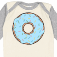 thumbnail image 4 of Inktastic Blue Donut, Doughnut, Icing, Sprinkles, Frosting Boys or Girls Long Sleeve Baby Bodysuit, 4 of 5