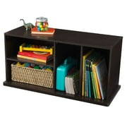 KidKraft Stackable Wooden Storage Shelving Unit, Espresso