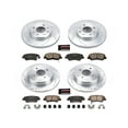 thumbnail image 3 of PowerStop Front and Rear Z23 Evolution Sport Carbon-Fiber Ceramic Brake Pad and Drilled & Slotted Rotor Kit Fits: HYUNDAI KIA Select Models K6509, 3 of 10
