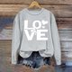 thumbnail image 5 of Ounisa Womens Valentines Sweatshirt Love Heart Graphic Print Pullover Casual Long Sleeve Valentine's Blouse Top, 5 of 5