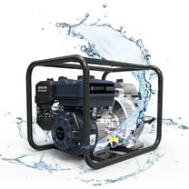 A-iTech 2-Inch Gas Water Pump 196cc 255Gpm Engine Portable Gasoline Water Pumps Commercial Water Transfer High Pressure Pump for Gardening Irrigation (AT71-100501)