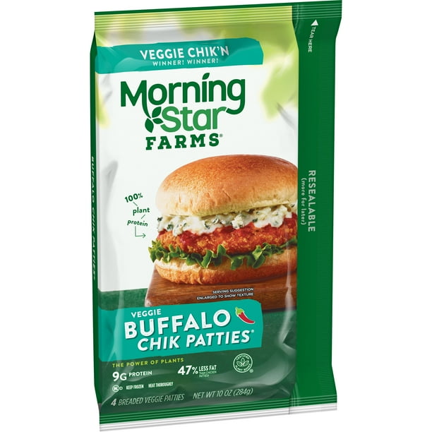 MorningStar Farms Meatless Chicken Patties, Plant Based