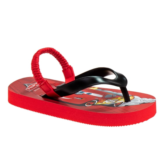 Disney Pixar Cars Boy Flip Flops with back strap