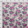 thumbnail image 2 of oneOone Cotton Poplin Blush Pink Fabric Leaves & Rose Diy Clothing Quilting Fabric Print Fabric By Yard 42 Inch Wide-OBU, 2 of 4