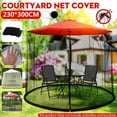 thumbnail image 2 of Parasol de Terrasse Extérieur à Tige Droite, Parasol, Filet de Protection Solaire, 2 of 9