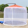 thumbnail image 1 of Outdoor-terrassenschirm Moskitonetz, Poliéster-mesh-netz, Tragbar, Faltbar, Sonnenschirm, Moskitonetz-abdeckung Mit Reiverschluss, Passend Fr Outdoor-, 1 of 4