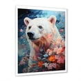 thumbnail image 2 of Designart "Pastel Hued Polar Bear Tranquility" Animals Bear Picture Framed Wall Decor, 2 of 5