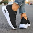 thumbnail image 4 of Women's Mesh Walking Shoes with Arch Support Outdoor Breathable Running Sneakers Comfortable Tennis Sports Shoe for Summer Black 6, 4 of 7