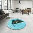 thumbnail image 3 of Ahgly Company Indoor Rectangle Patterned Deep-Sea Green Area Rugs, 5' x 8', 3 of 6