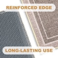 thumbnail image 3 of Vaparinckl Door Mat, Non Slip 17"x30" Front Indoor Doormat, Welcome Mat for Inside, Absorbent Rubber, Low Profile Dirt Trapper outdoor Rug For Entryway & Outside Entrance, Khaki, 3 of 9