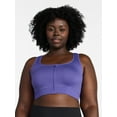 thumbnail image 2 of Avia Women's Medium Support Zip Front Sports Bra, Sizes S-XXXL, 2 of 6